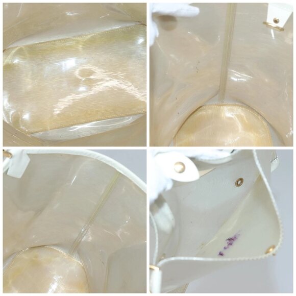 LOUIS VUITTON Epi Plage Lagoon Bay Tote Bag White Clear - Picture 15 of 16